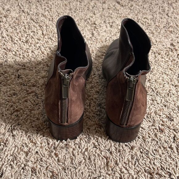 COLE HAAN BROWN LEATHER & SUEDE BOOTIE SIZE 8.5 - Picture 4 of 5